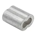[MAHG-12] HOUR GLASS SWAGE SLEEVE ALUMINUM 3/8" FERRULE